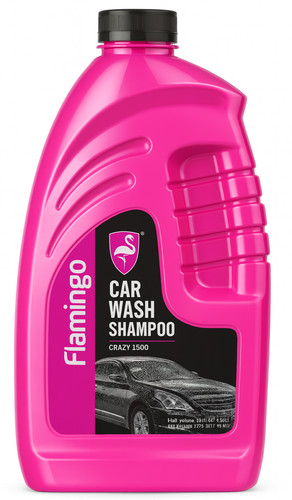 Flamingo Car Wash Shampoo 1L Super Concentrated Hand Or Machine Use Snow Foam