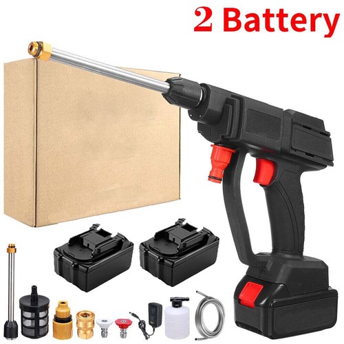 25000mAh High Pressure Electric Cordless Car Washer Gun Spray Cleaner W/ Battery